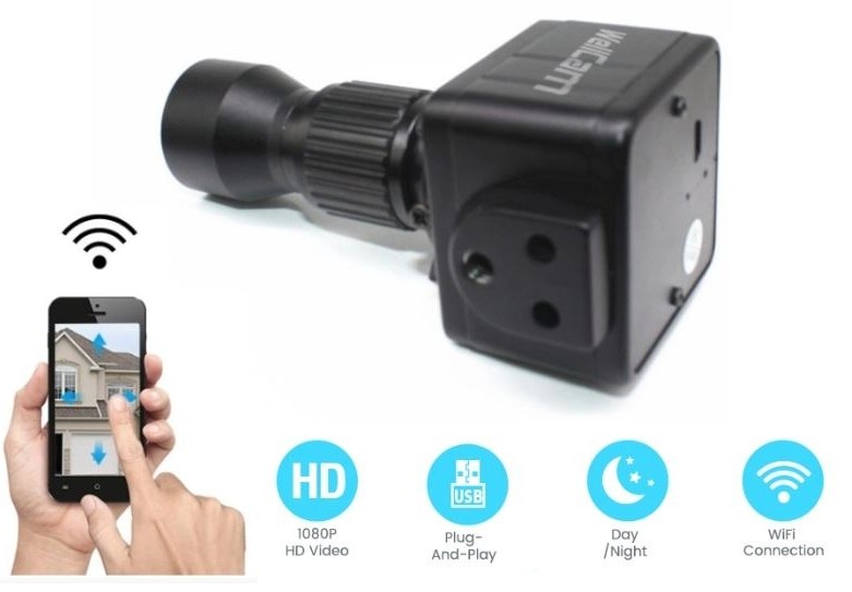 Mini wifi camera voor mobiel met FULL HD resolutie en 20x optische ZOOM zoom