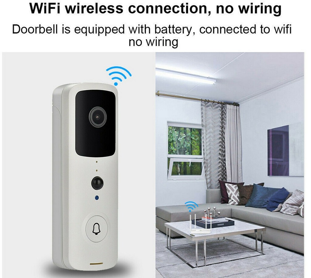 draadloze deurbel - WiFi deurbel met bewegingsdetectie en HD camera