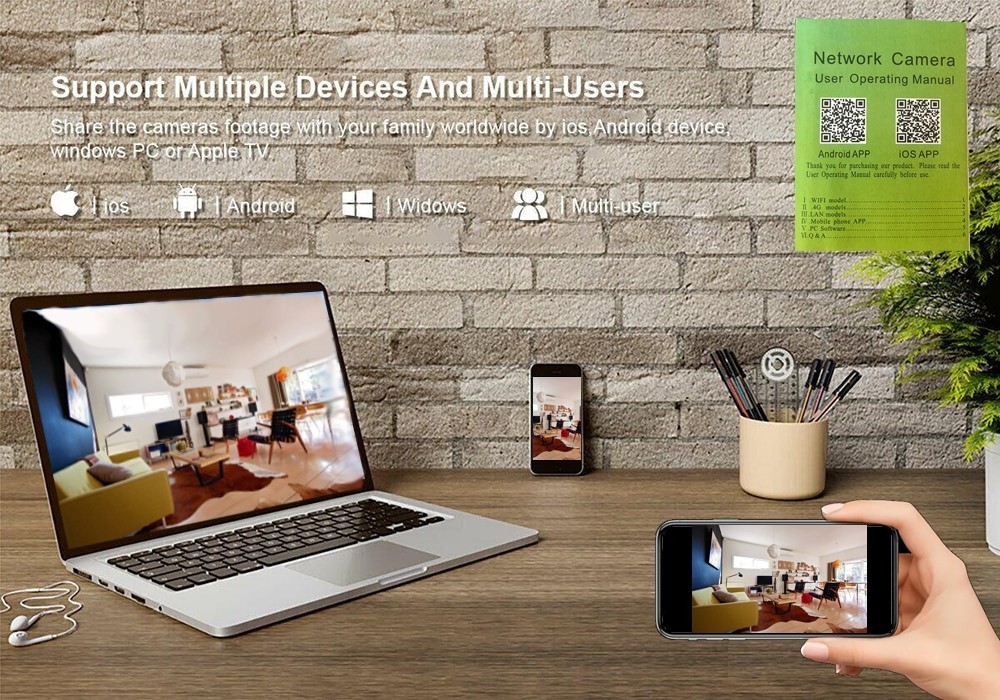 pinhole set wifi module - mobiele applicatie ios en android