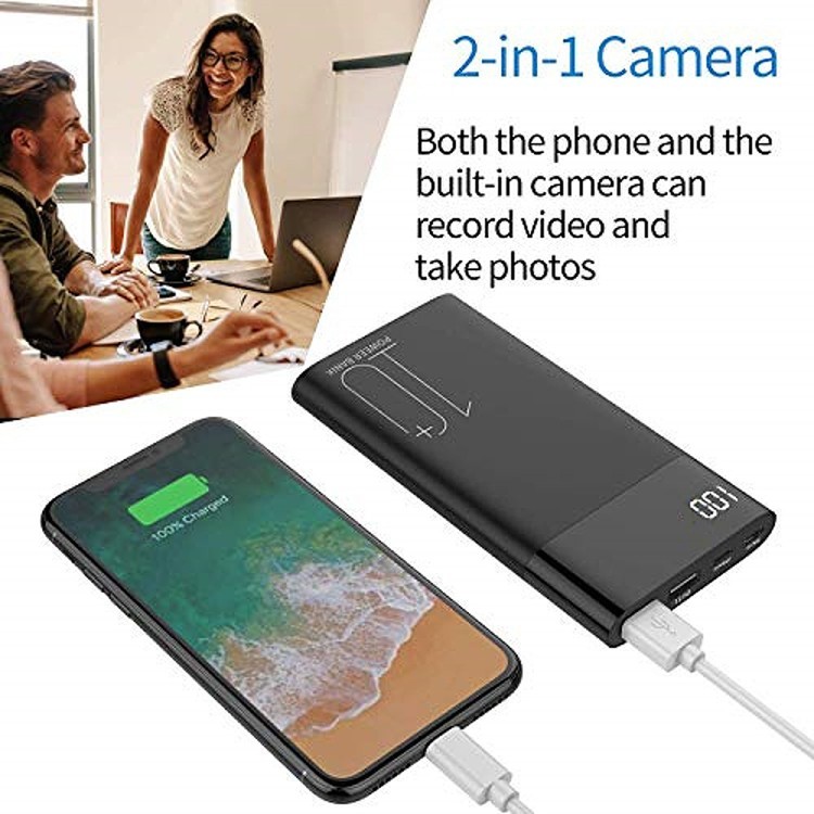 4k powerbank met verborgen wifi-camera