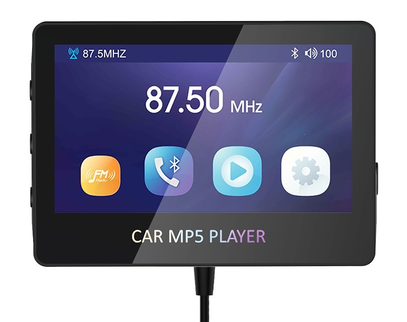 MP5-speler voor in de auto 4,3" display Bluetooth V5.0