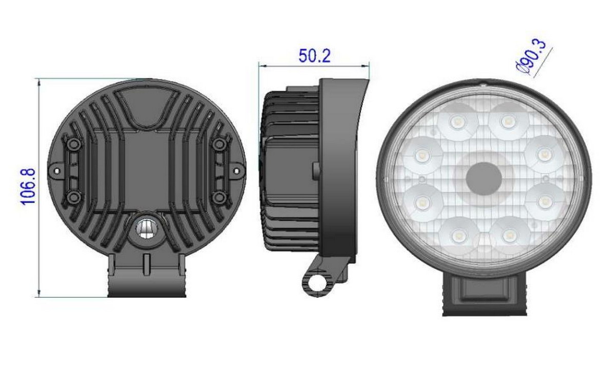 werkende achteruitrijcamera en led-verlichting