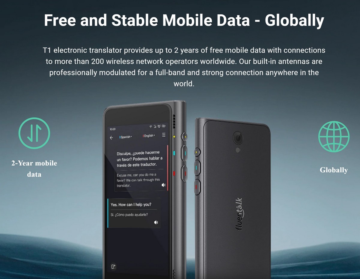vertaler - gratis en stabiele mobiele data - wereldwijd