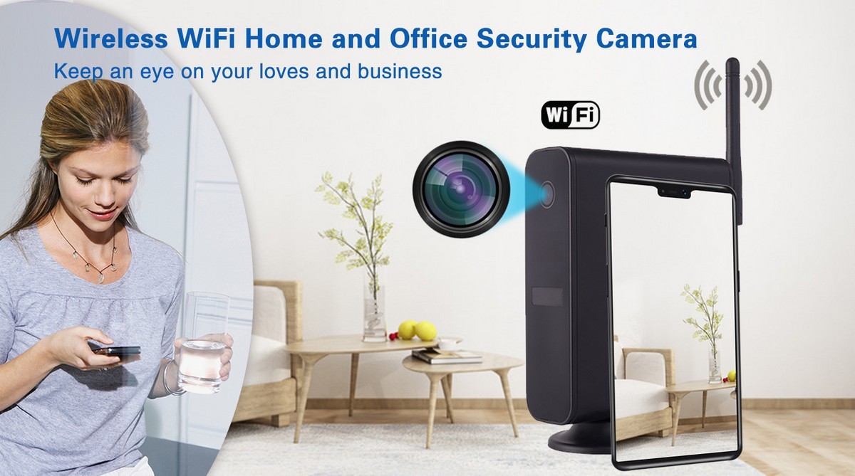 draadloze beveiligingscamera - voor thuis en op kantoor verborgen router