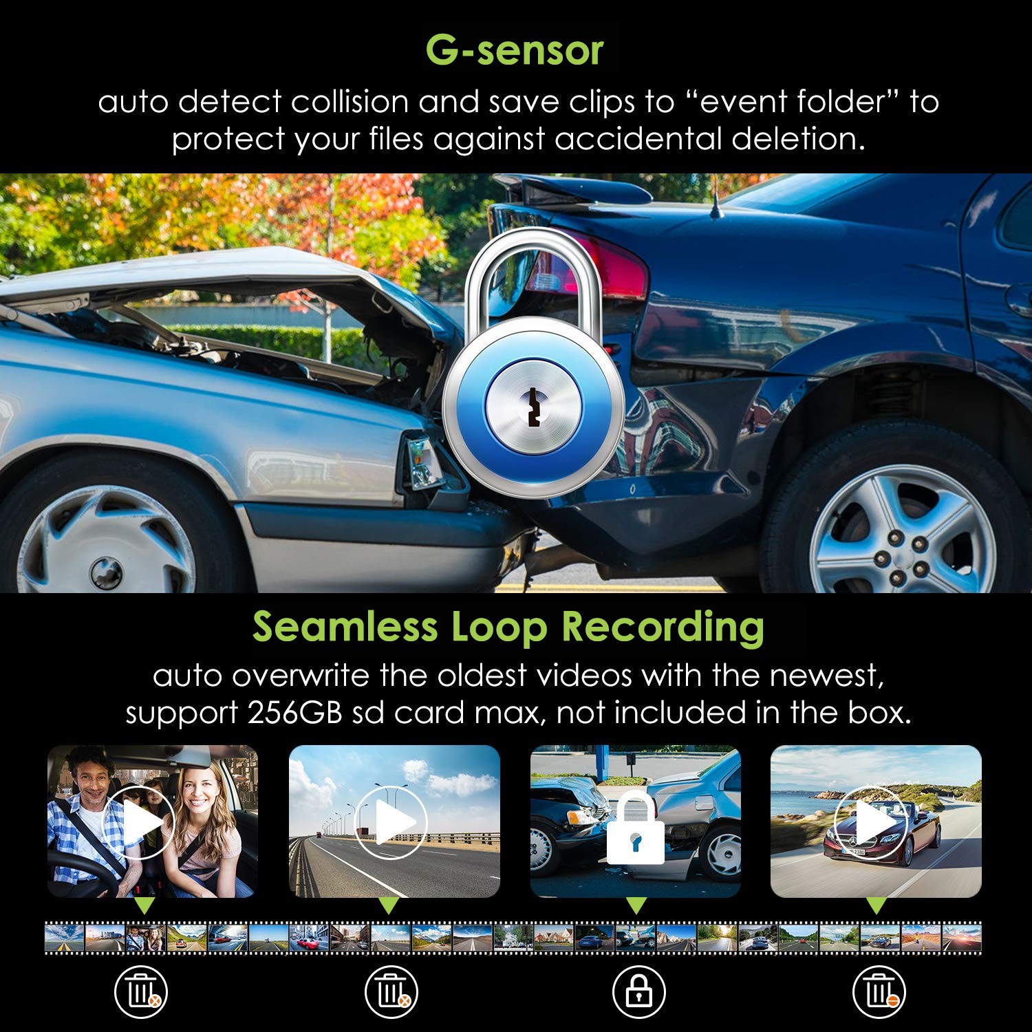 auto camera's g sensor profio x6