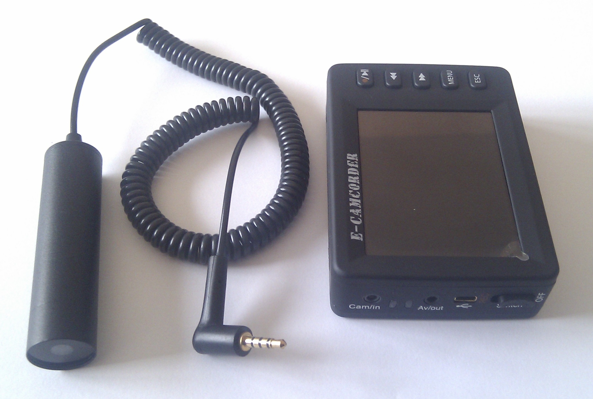 E-Bullet-camcorder + 2,5-inch LCD-scherm