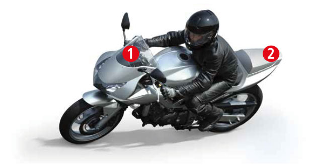 Beveiligingssysteem voor motorfietsen