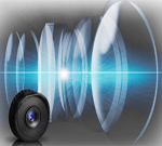 dod auto camera zes elementen lens