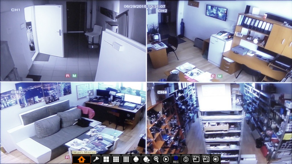 IQ-instelling DVR CCTV Live Record