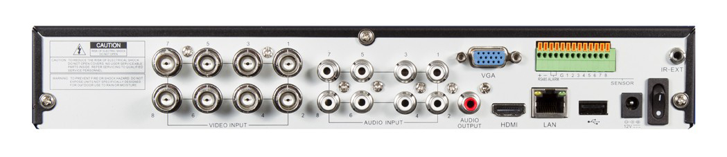 DVR / xhc1080 recorder in- en uitgangen