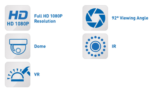 Specificaties XHC 1080P camera