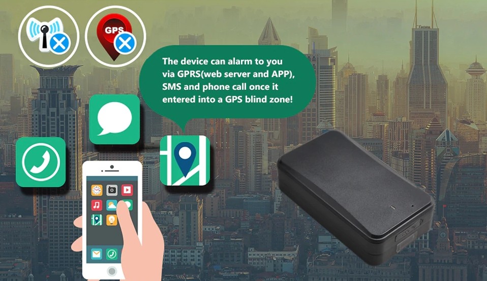 gps tracker alarm blinde zone