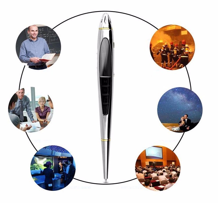 spraakdictafoon in een elegante pen