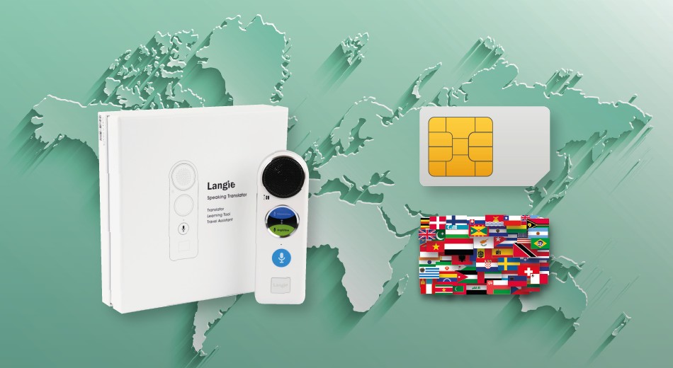 stemvertaler LANGIE S2 160 landen 3G SIM