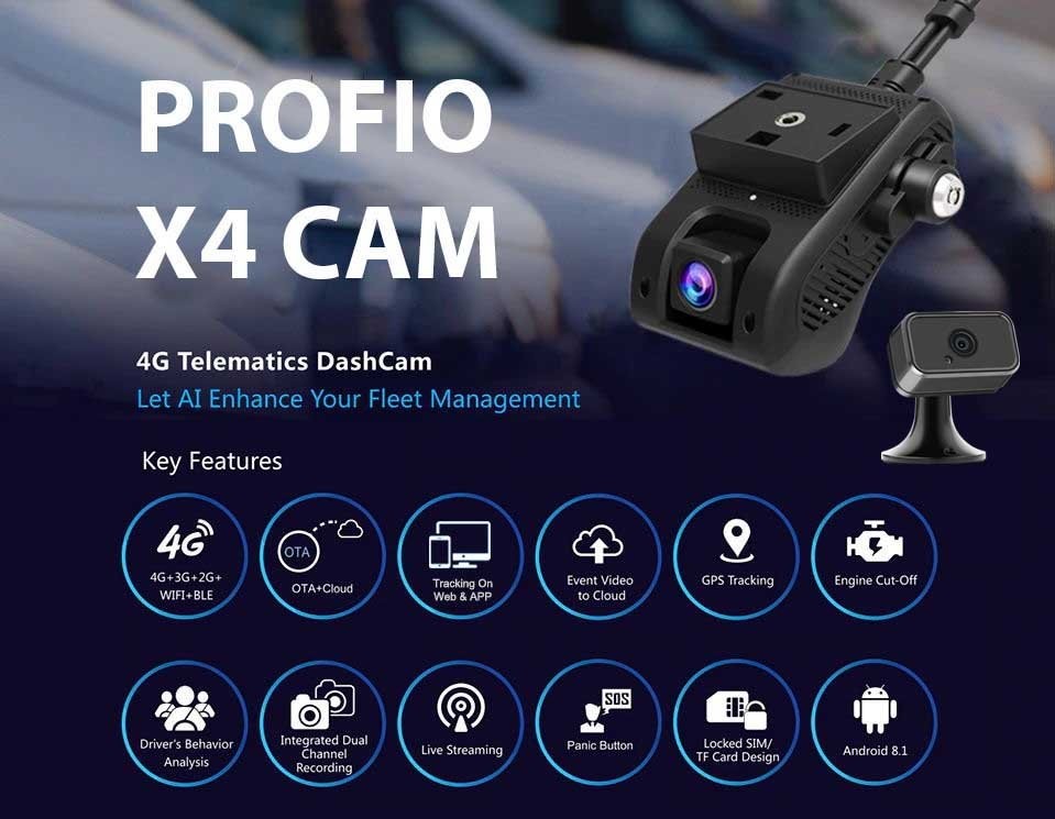 dual cloud auto camerasysteem profio x4 met gps