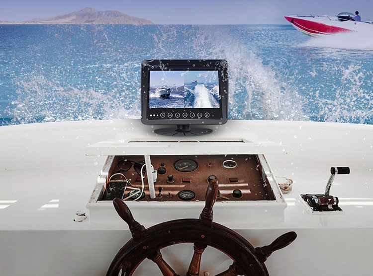 monitor op jacht schip boot waterdicht