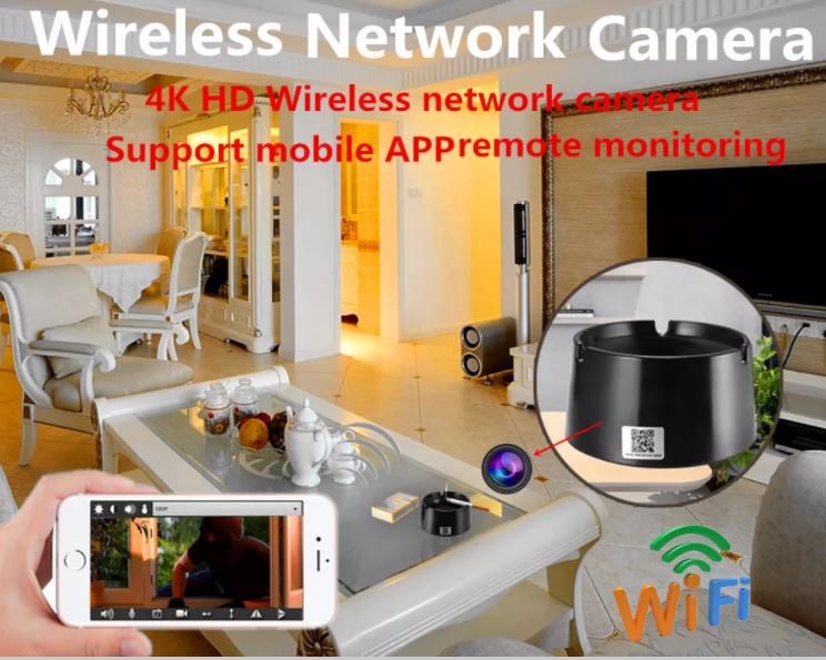 verborgen camera in asbak wifi