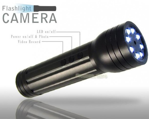 Zaklamp met camera - 8x High Power LED