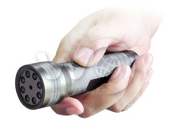 Zaklamp met camera en nachtzicht - 8 IR LED's