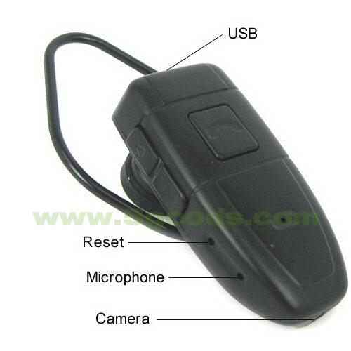Camera verborgen in Bluetooth-oortelefoon + 4 GB